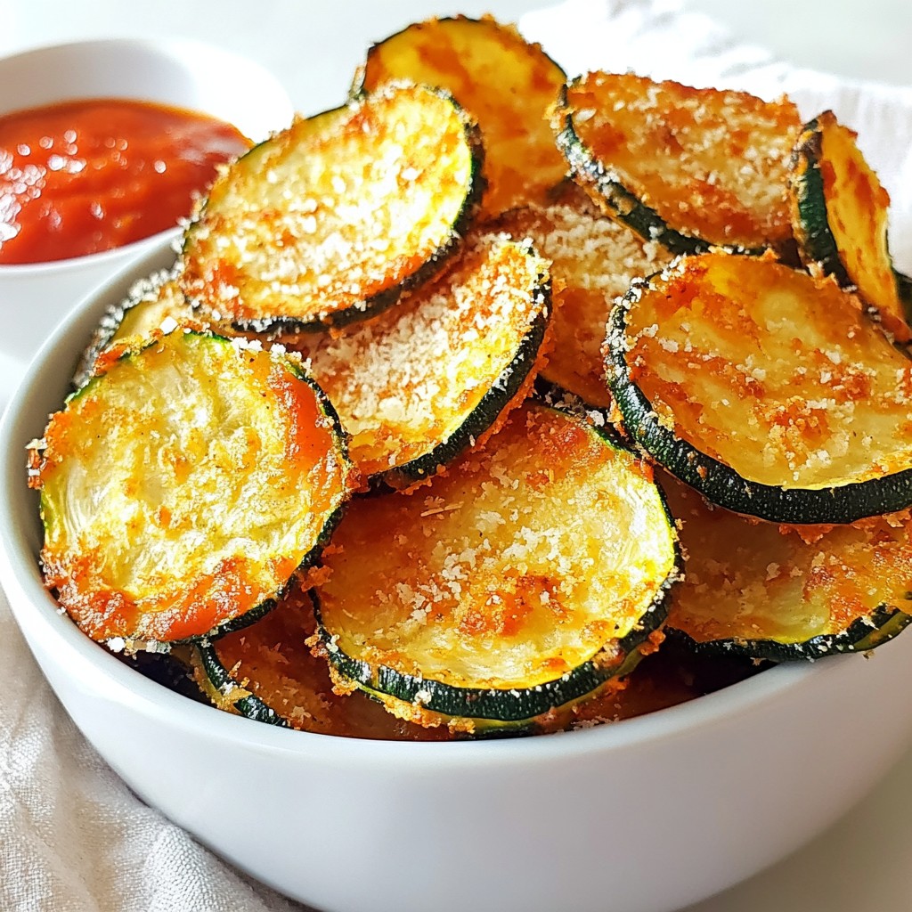Crispy Low-Carb Zucchini Chips Easy and Healthy Snack
