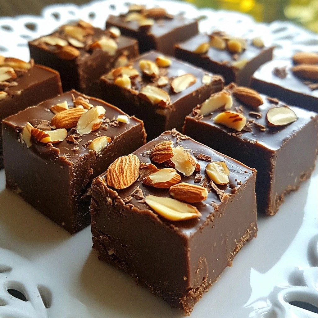 Sugar-Free Chocolate Almond Fudge Simple and Tasty