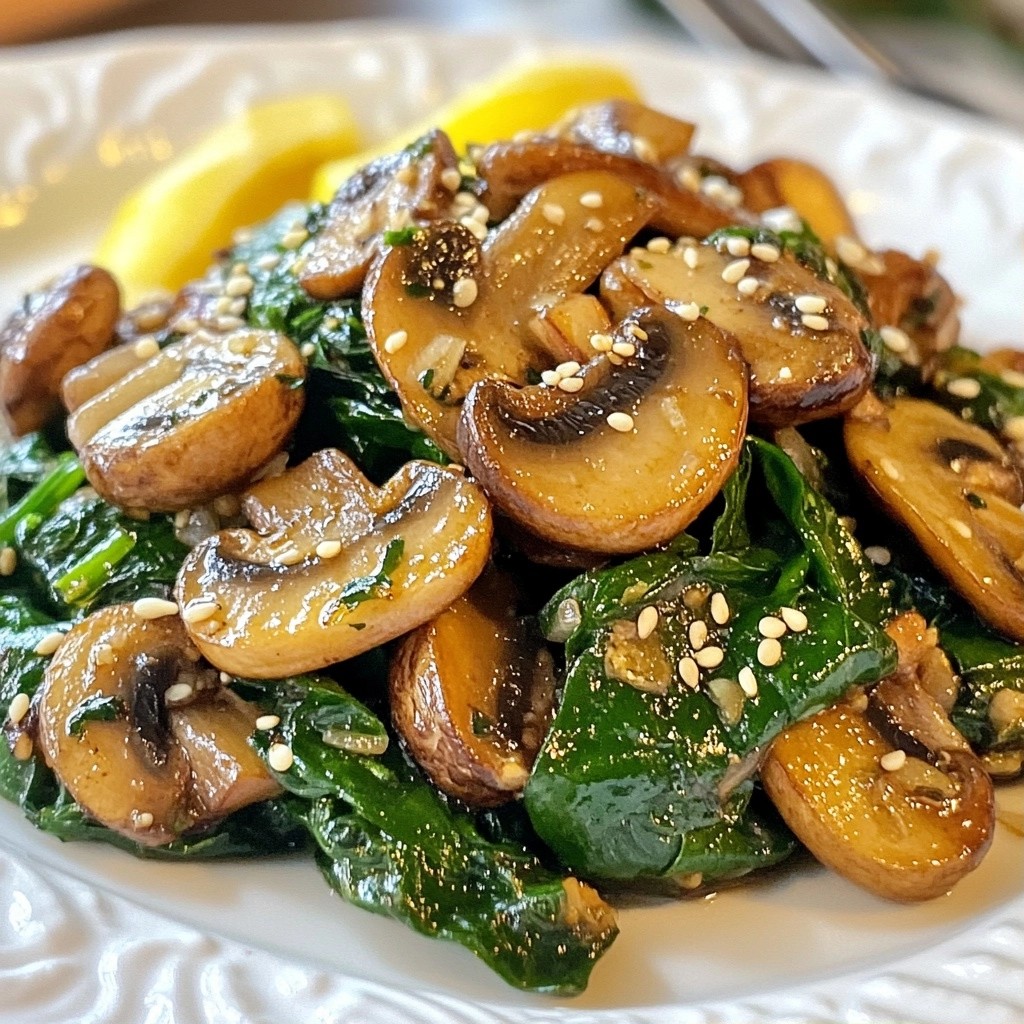Easy Keto Spinach Mushroom Stir-Fry Quick and Tasty