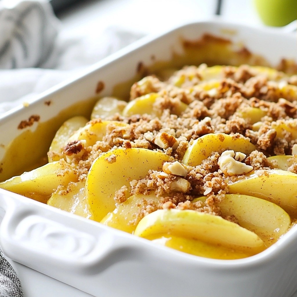 Sugar-Free Low-Carb Apple Cinnamon Crumble Delight