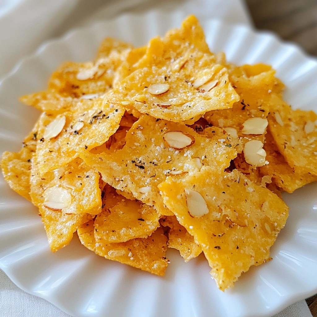 Crunchy Low-Carb Cheese and Almond Crisps Recipe