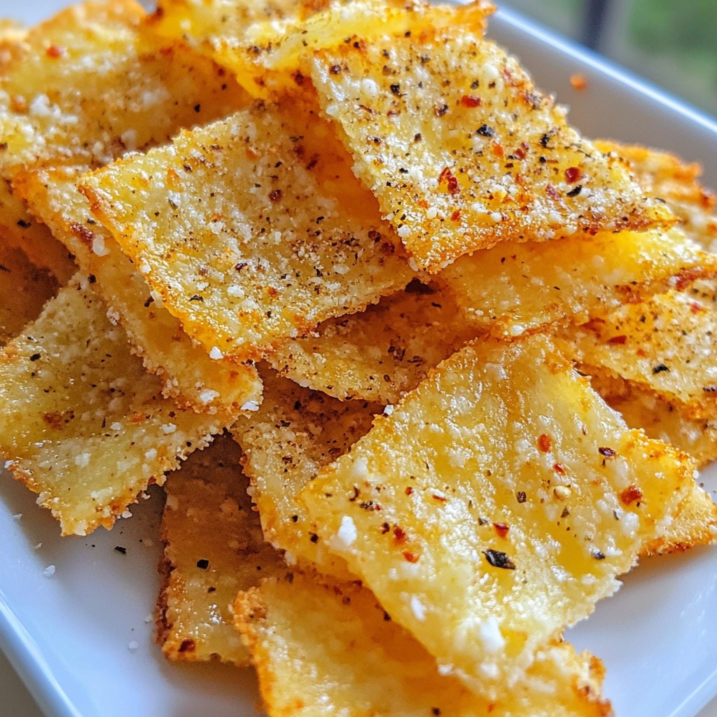 Cheesy Carb-Free Parmesan Crisps Easy Snack Idea
