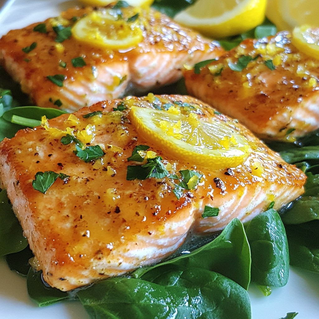 Zesty Keto Lemon Garlic Salmon Fillets Delight