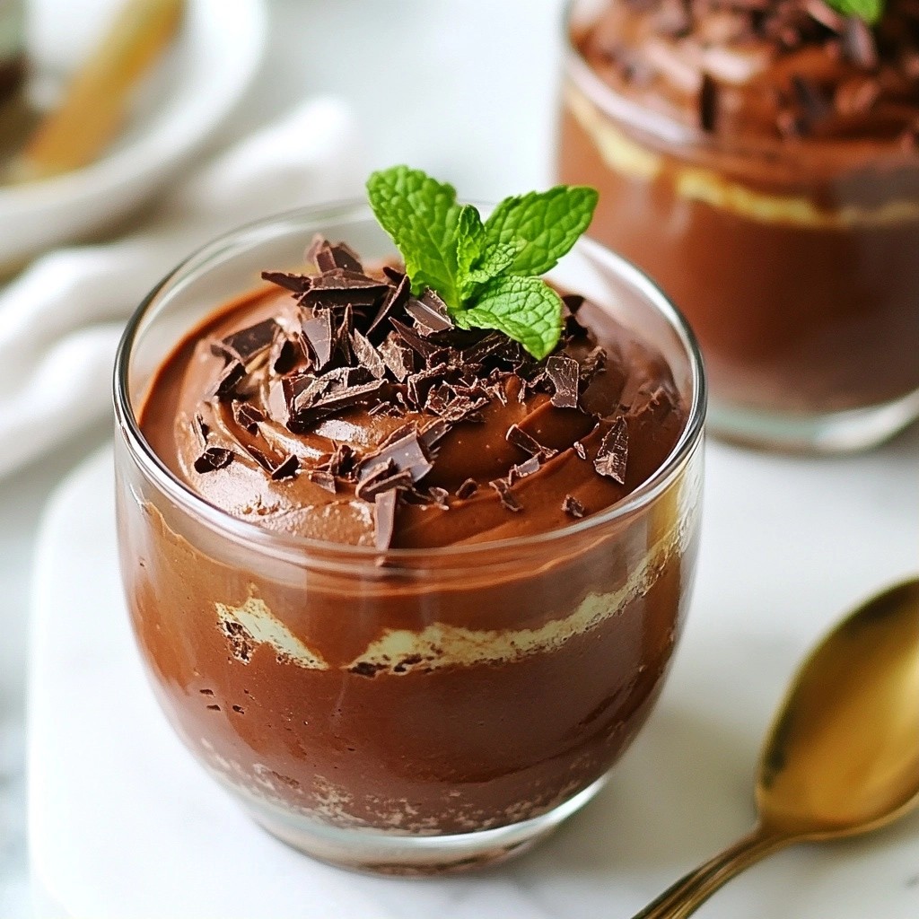 Sugar-Free Low-Carb Chocolate Mint Mousse Delight