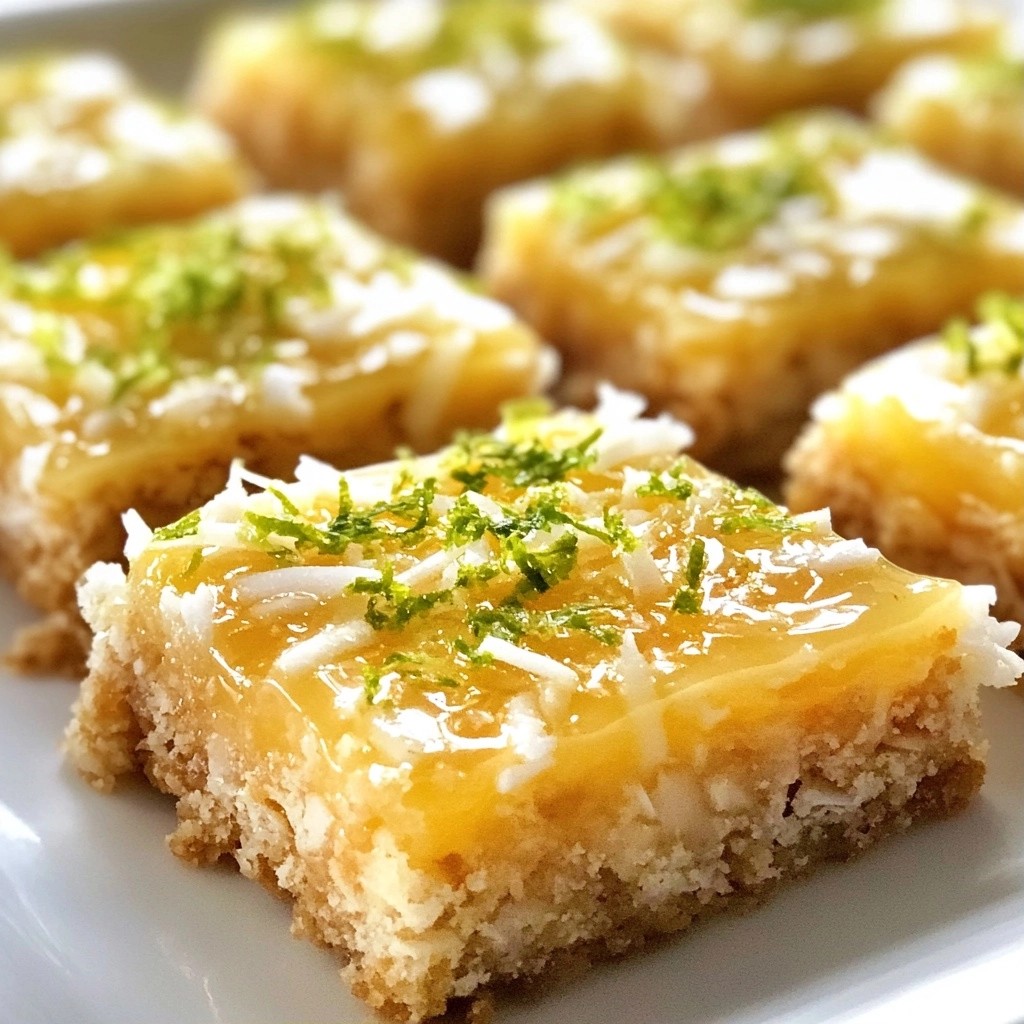 No-Bake Sugar-Free Coconut Lime Bars Delight