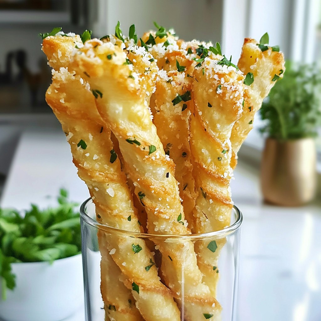 Savory Carb-Free Herb Parmesan Cheese Straws Recipe
