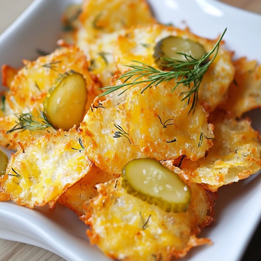 Crunchy Keto Dill Pickle Cheese Chips Recipe Guide