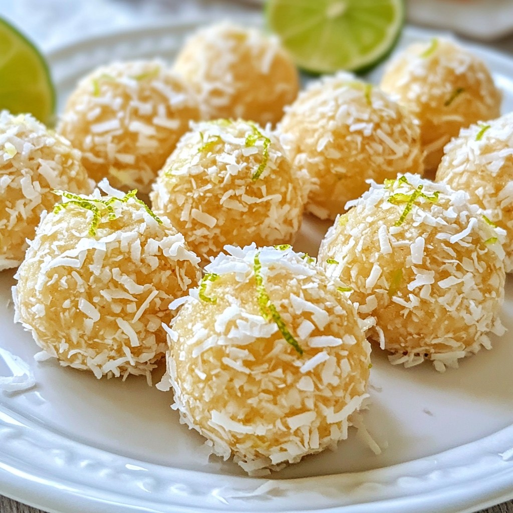 Crunchy Keto Coconut Lime Energy Bites Delight