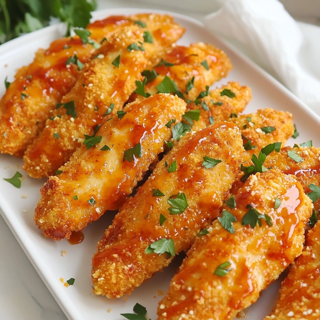Crispy Keto Buffalo Chicken Tenders Easy and Tasty