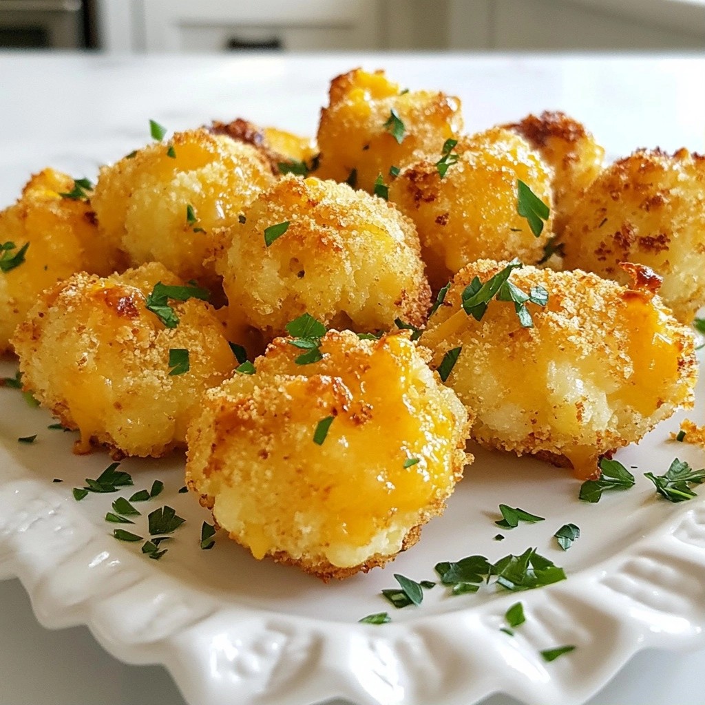 Crispy Keto Cauliflower Cheese Bites Easy Snack Recipe