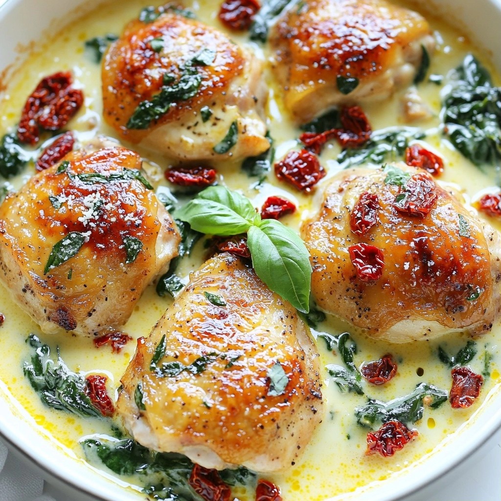 Creamy Keto Sun-Dried Tomato Chicken Skillet Delight