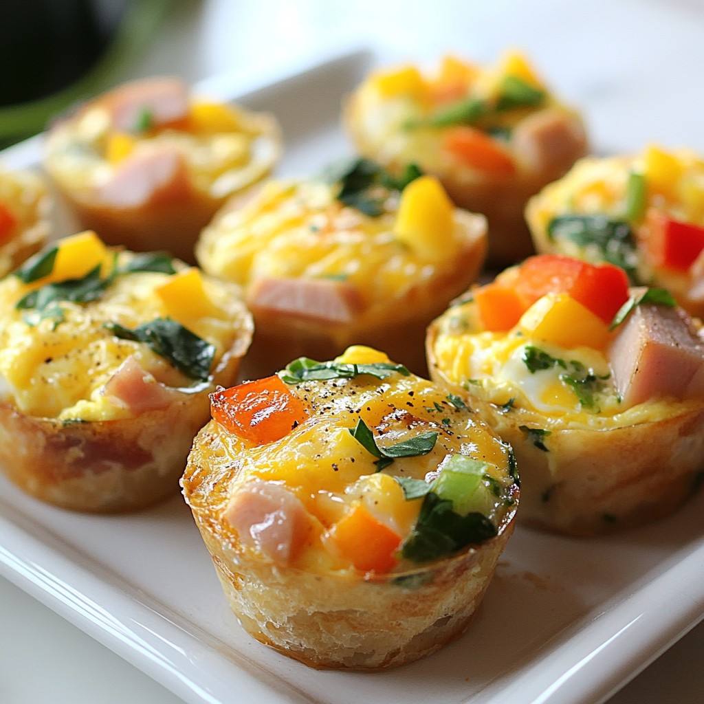 Savory Keto Turkey Ham Egg Cups Quick and Easy Recipe