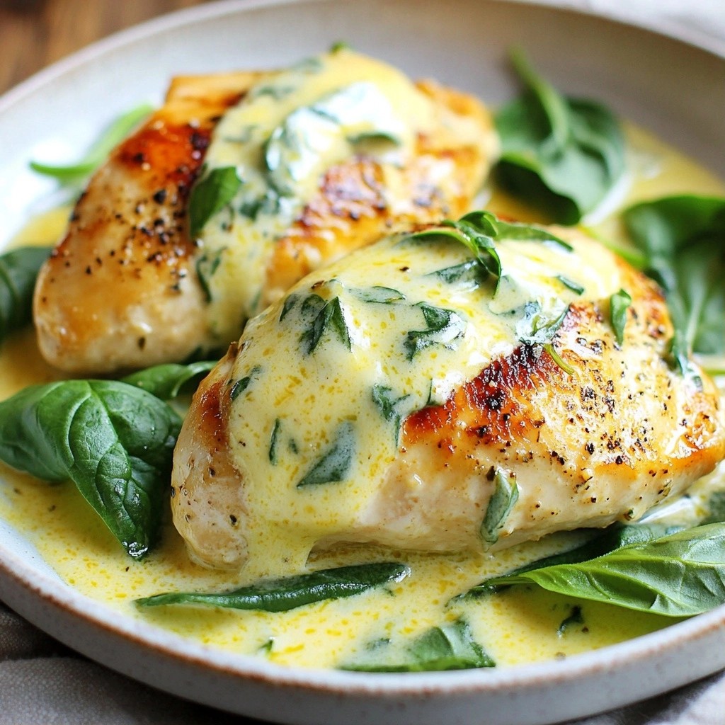 Creamy Keto Basil Chicken with Spinach Delight