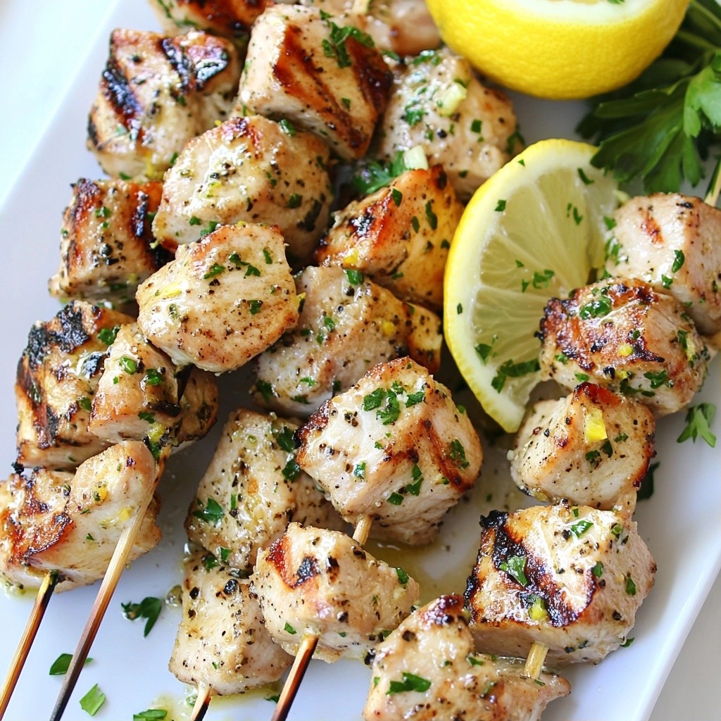 Savory Keto Lemon Herb Turkey Skewers for Grilling
