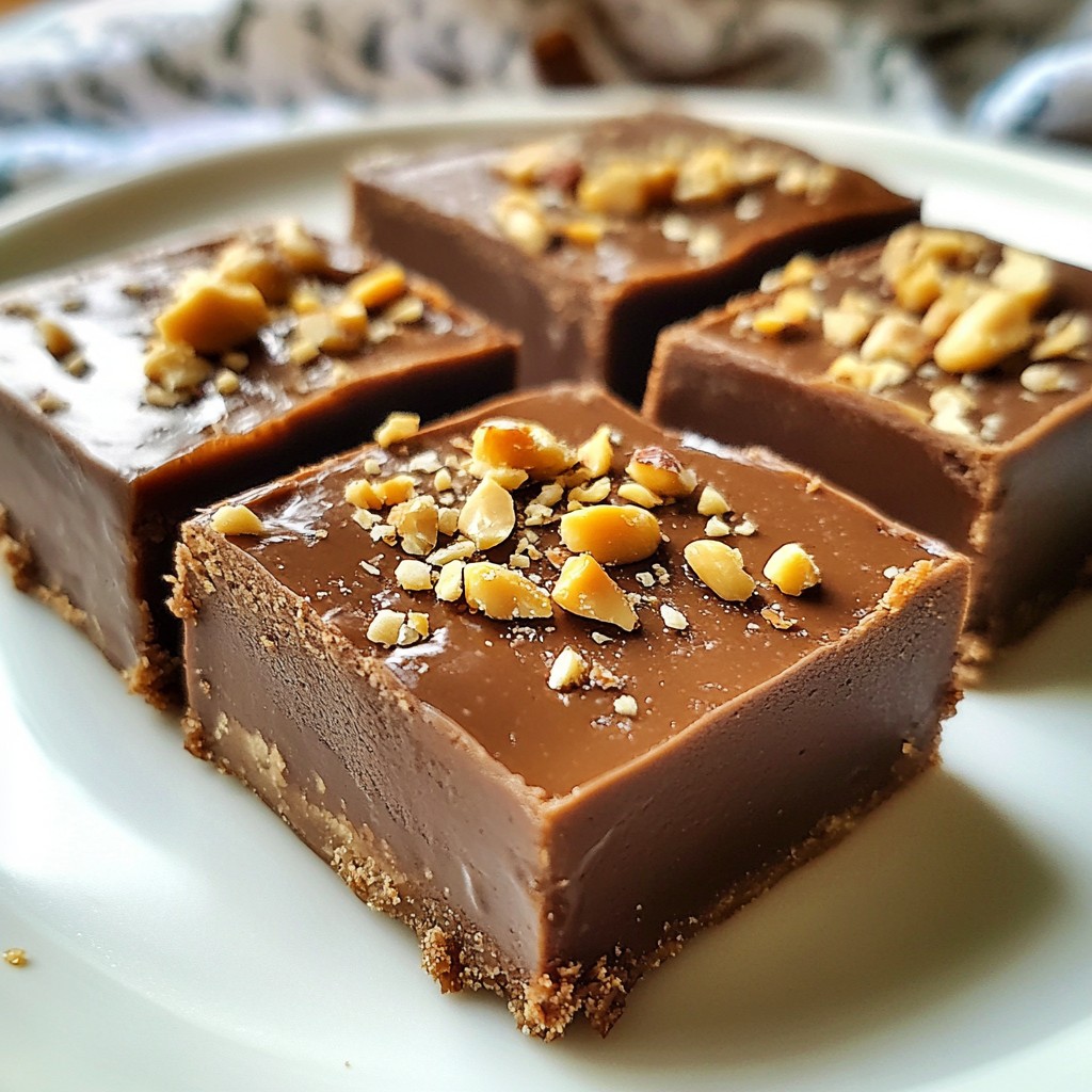 Rich Keto Peanut Butter Fudge Bars Simple and Tasty
