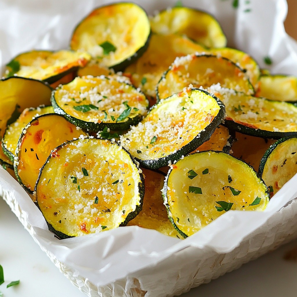 Crispy Low-Carb Zucchini Chips Healthy Snack Option
