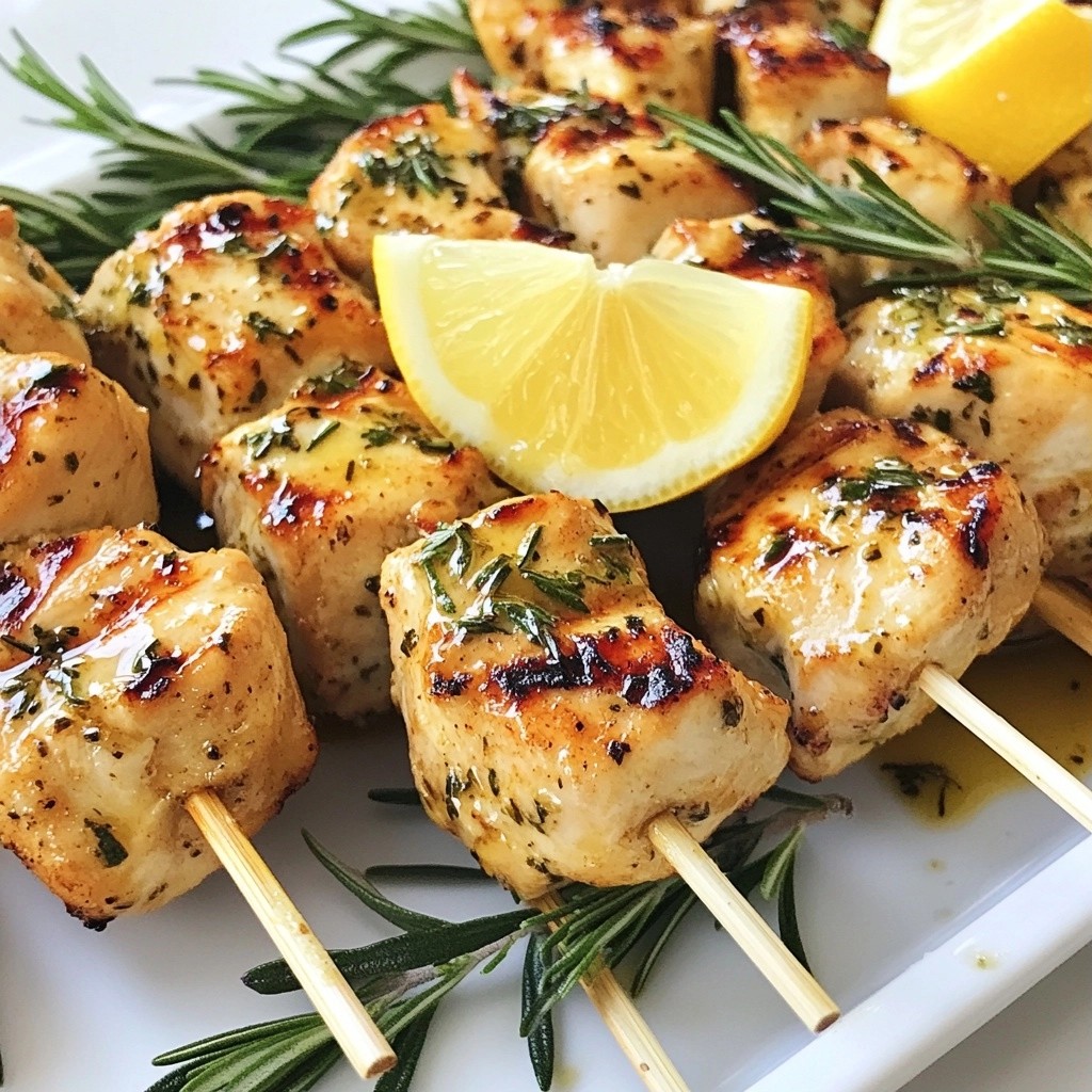 Zesty Ketogenic Lemon Herb Chicken Skewers Delight