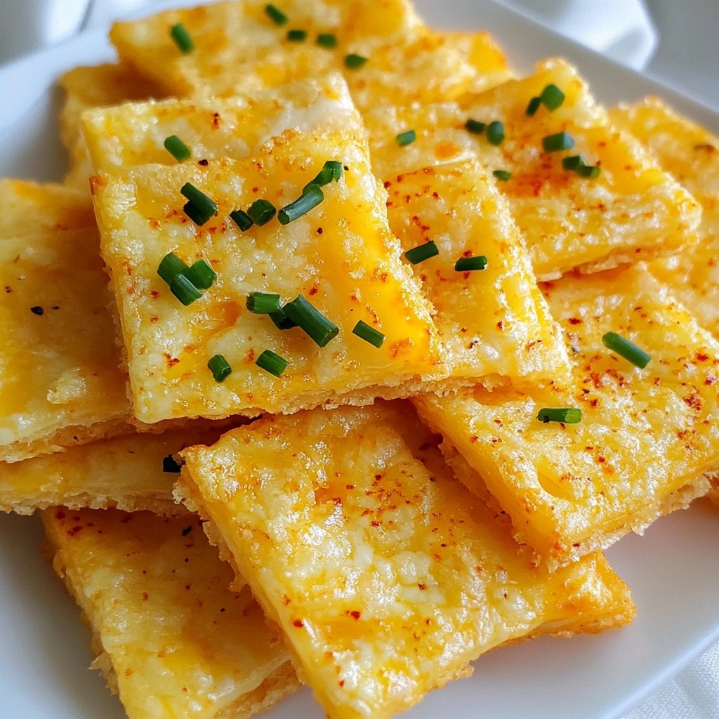 Crispy Keto Spicy Cheese Crackers Simple Snack Idea