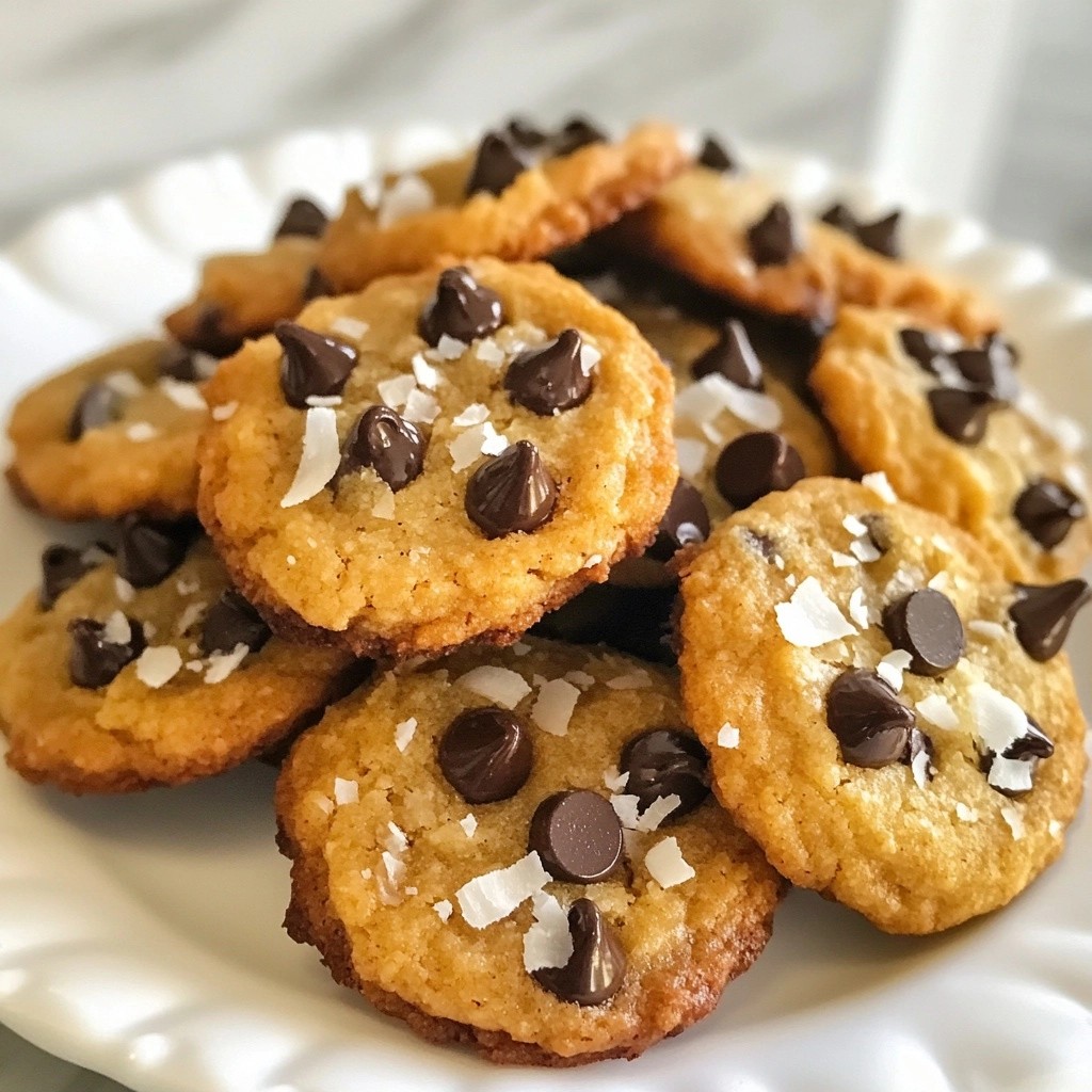 Sugar-Free Keto Chocolate Chip Coconut Cookies Delight