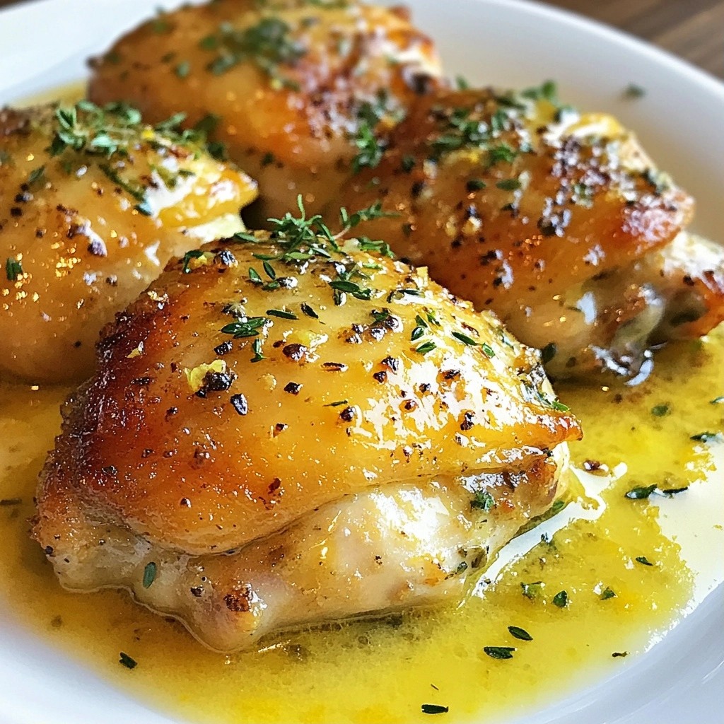 Lemon Garlic Butter Keto Chicken Thighs Flavor Delight