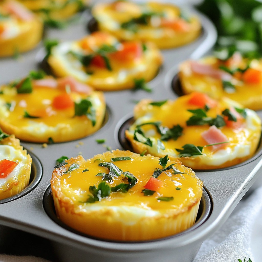 Savory Keto Turkey Ham Egg Cups Delicious Meal Idea