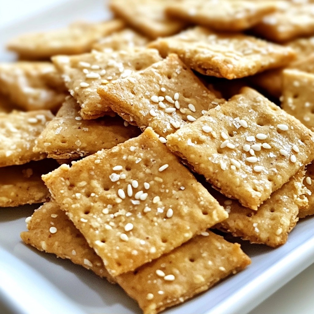 Crispy Keto Sesame Seed Crackers Easy and Tasty Recipe