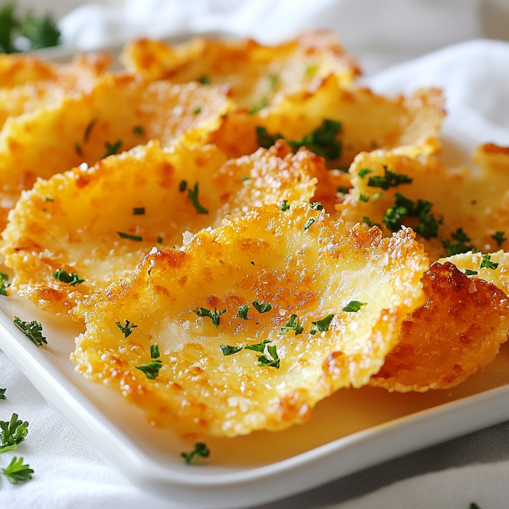 Cheesy Carb-Free Parmesan Crisps Tasty Easy Snack