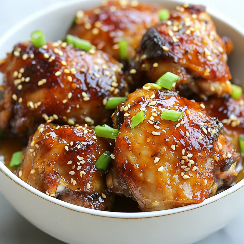 Savory Keto Sesame Ginger Chicken Thighs Delight
