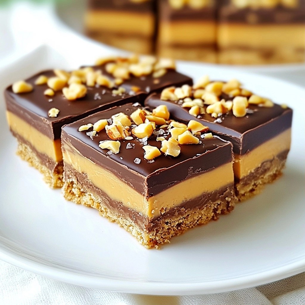 Sugar-Free Chocolate Peanut Butter Bars Easy Recipe