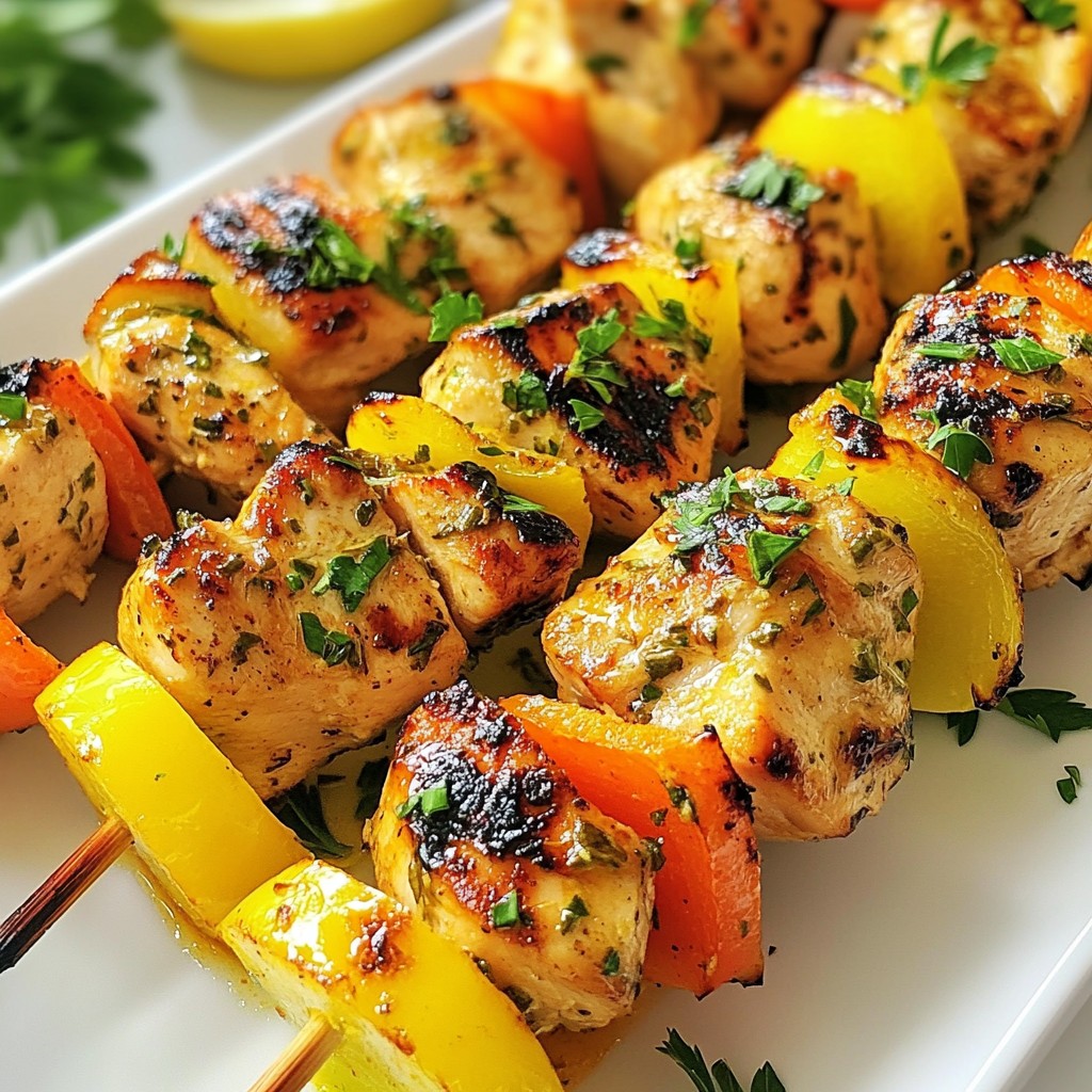 Grilled Keto Lemon Herb Chicken Skewers Recipe Guide
