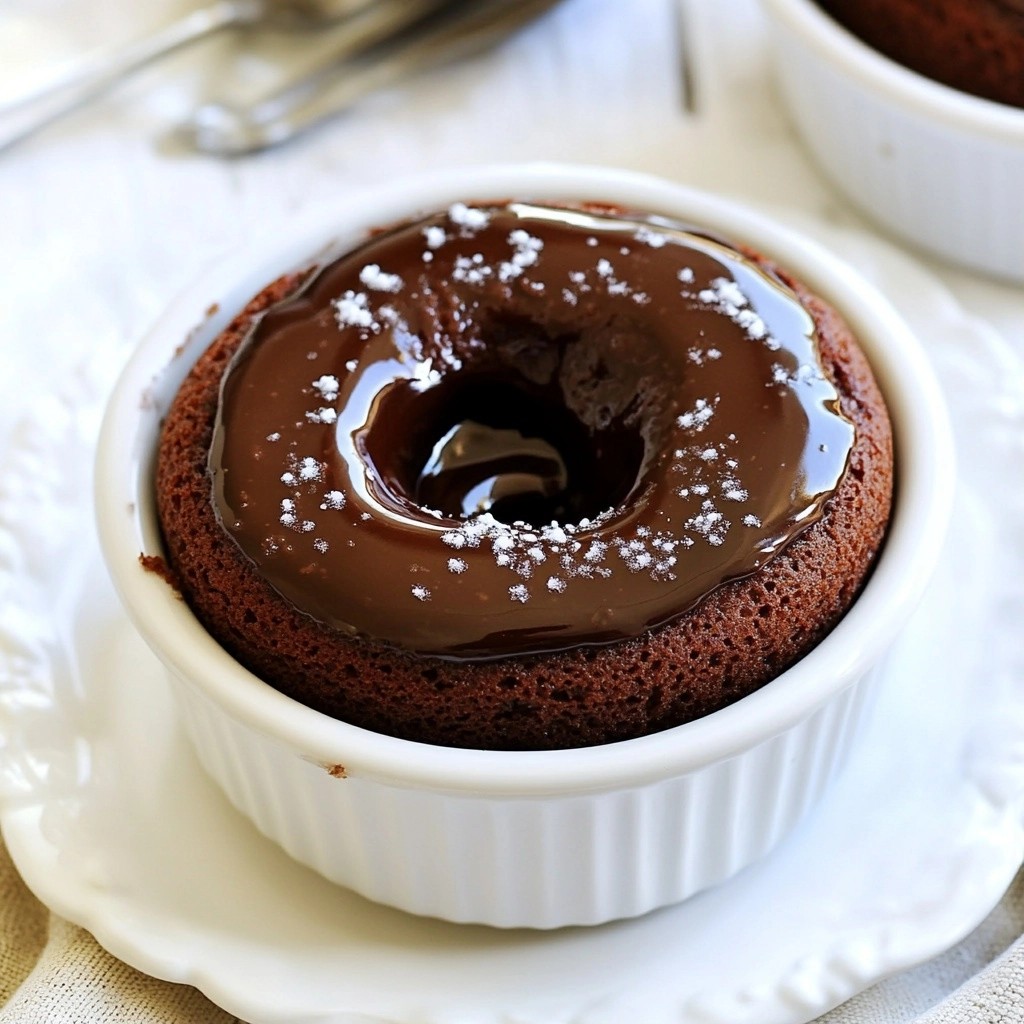 Gooey Sugar-Free Chocolate Lava Cake Delightful Treat