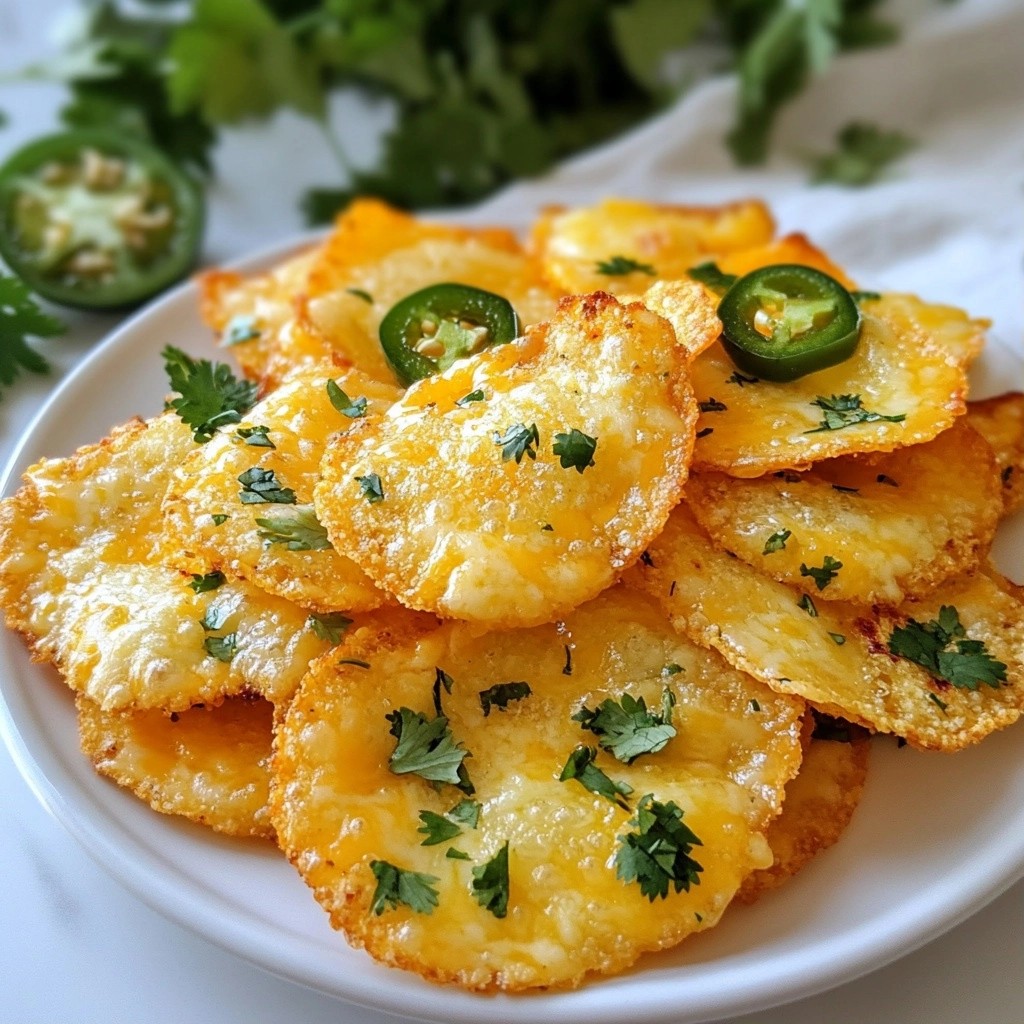 Crunchy Keto Cheddar Jalapeño Chips Recipe Delight