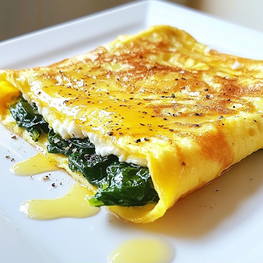Fluffy Keto Spinach Ricotta Omelet Easy Recipe Guide