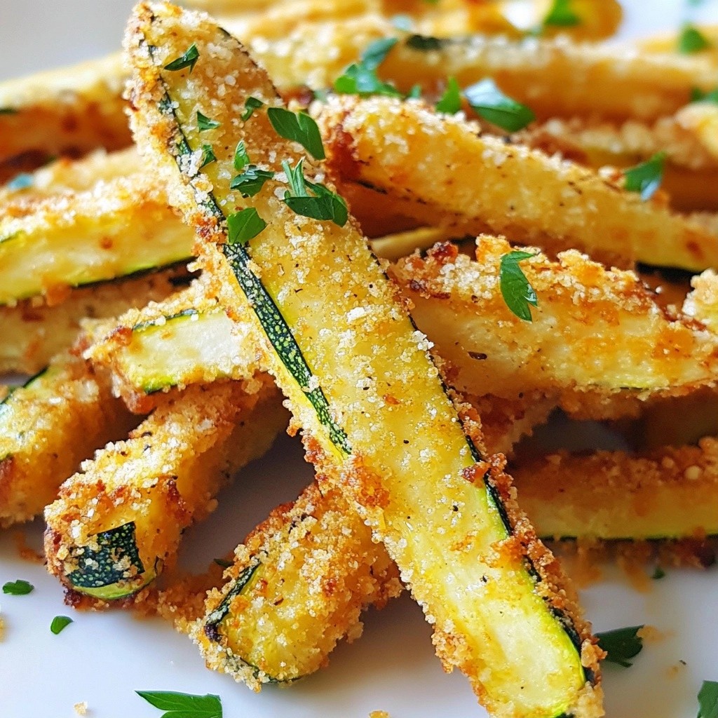 Crunchy Keto Garlic Parmesan Zucchini Fries Recipe