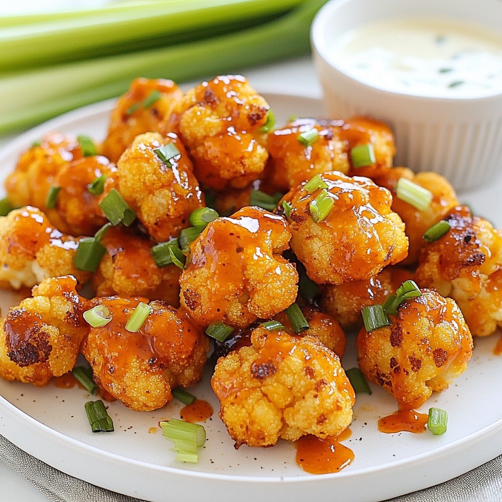 Crunchy Keto Buffalo Cauliflower Bites Recipe Now