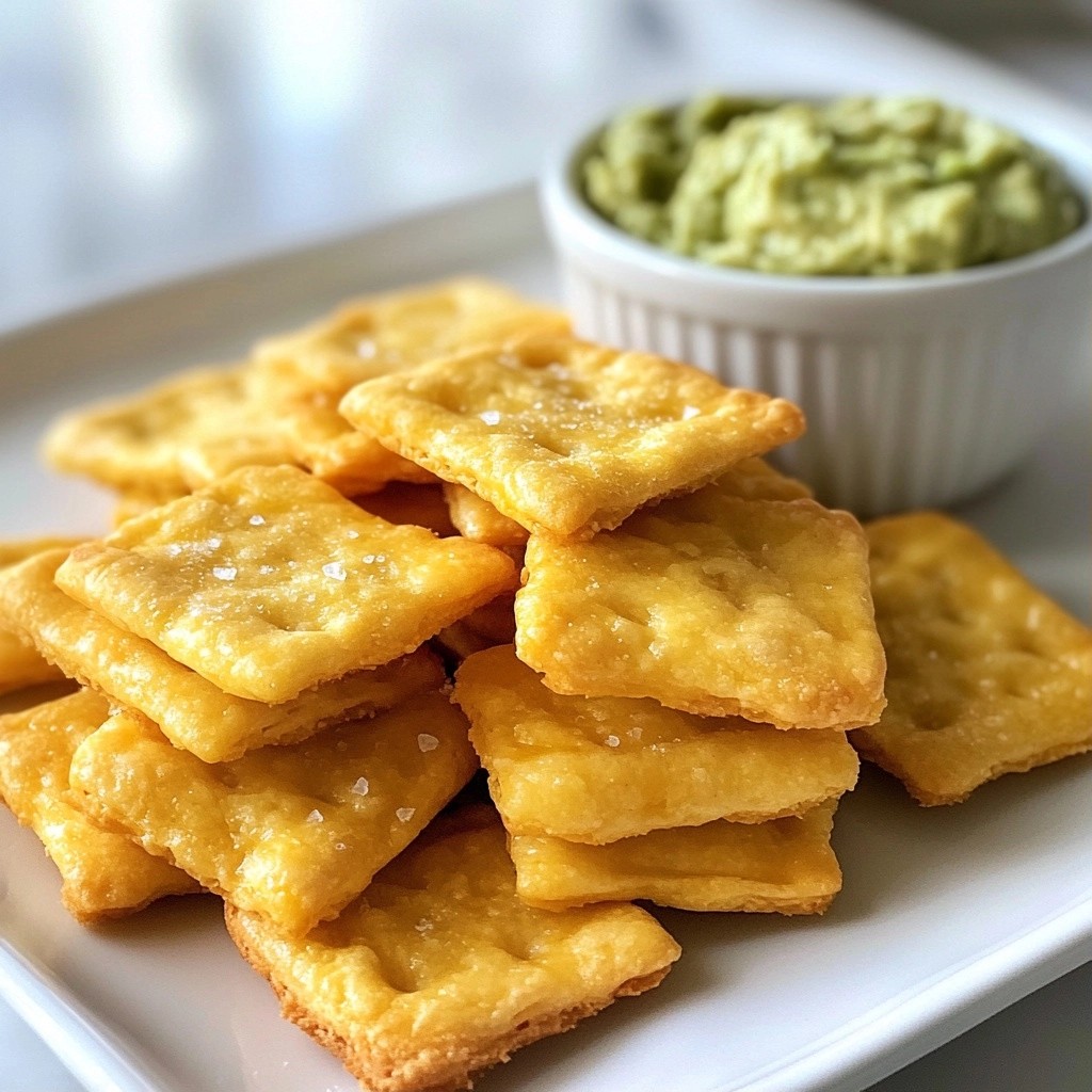 Crunchy Keto Cheddar Cheese Crackers Easy Recipe