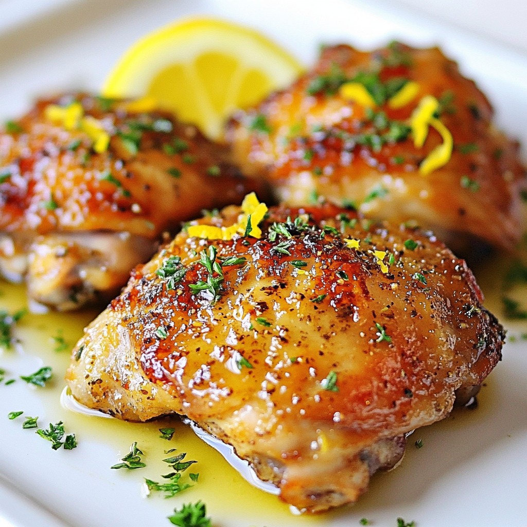 Herb-Crusted Keto Lemon Chicken Thighs Succulent Meal