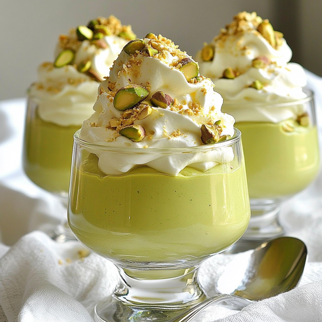 Creamy Low-Carb Pistachio Pudding Parfait Delight