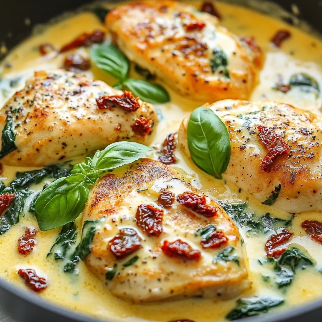 Creamy Keto Tuscan Chicken Skillet Simple and Tasty