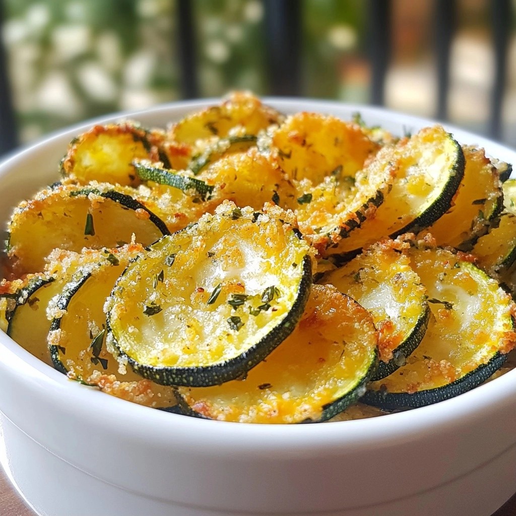 Cheesy Keto Zucchini Chips Crunchy and Savory Snack