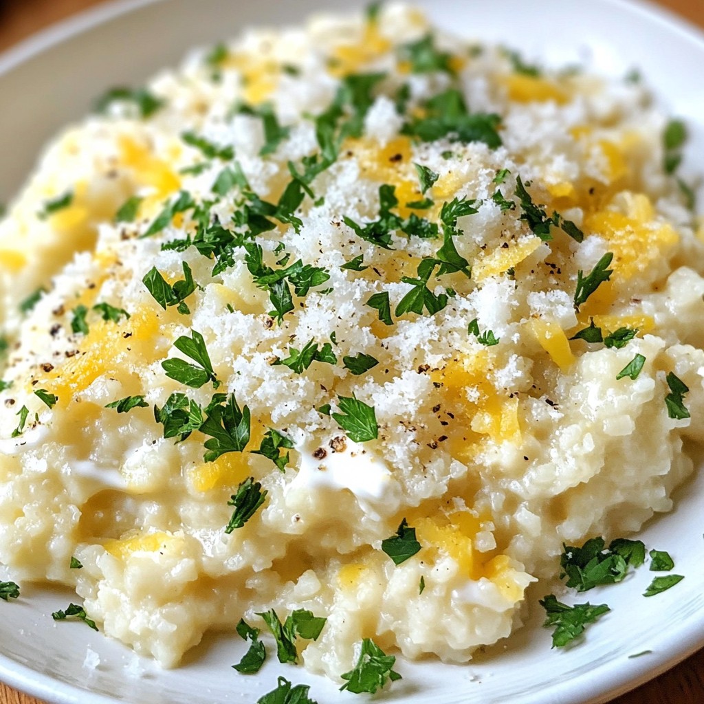 Creamy Keto Cauliflower Rice Risotto Delight