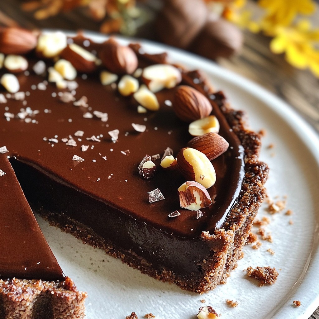 Decadent Low-Carb Chocolate Hazelnut Tart Recipe