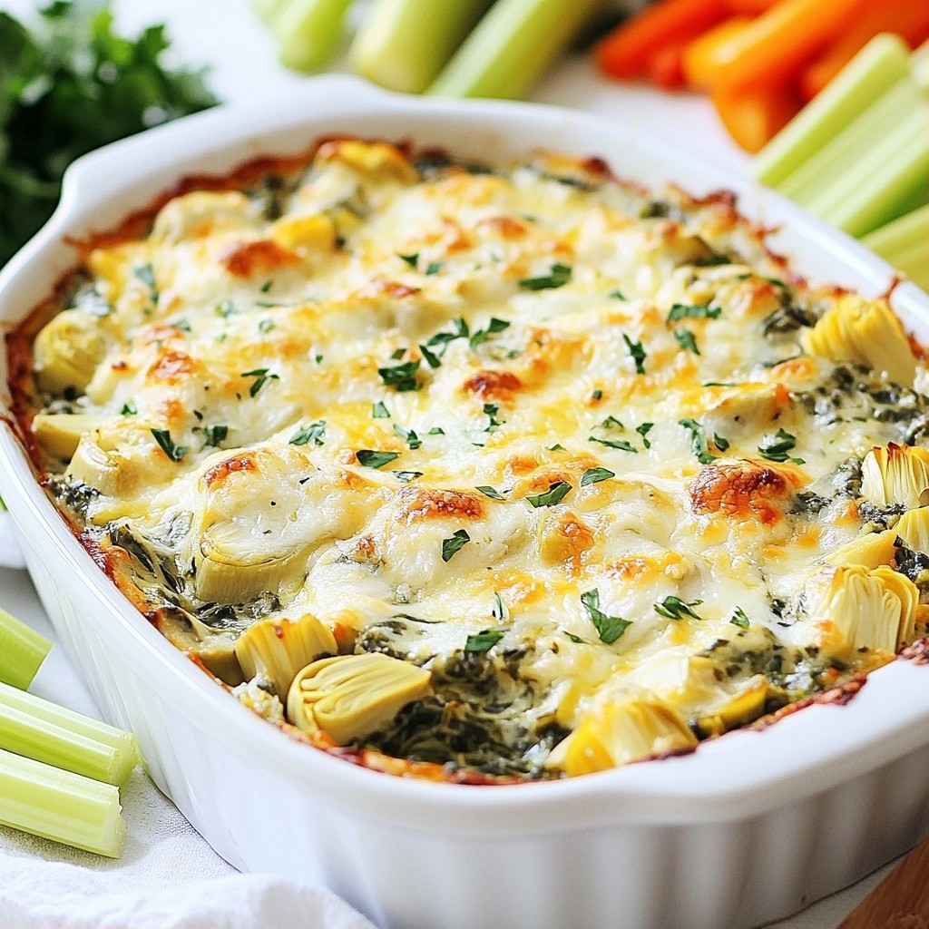 Cheesy Low-Carb Spinach Artichoke Dip Delightful Treat