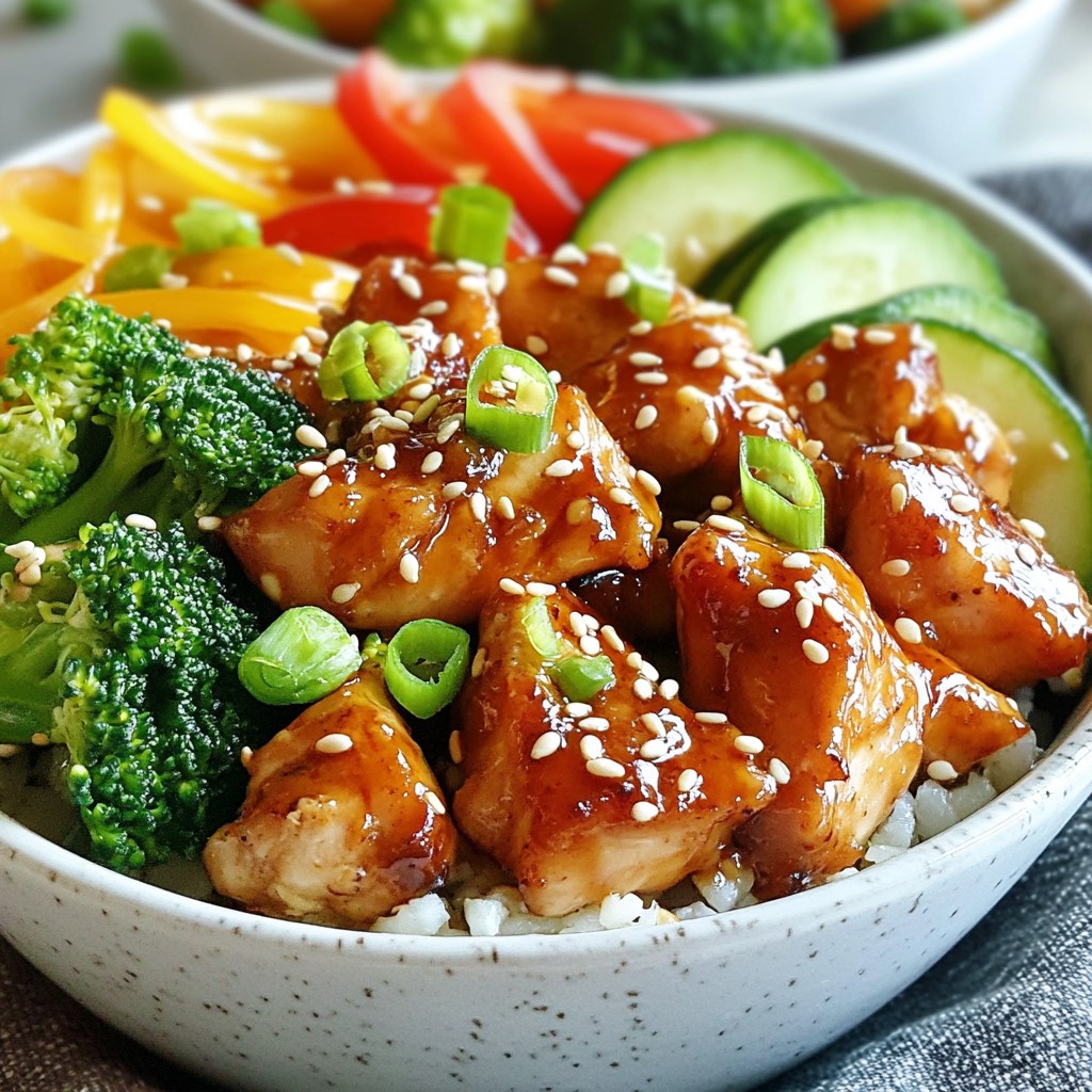 Easy Keto Teriyaki Chicken Bowls Meal Prep Delight