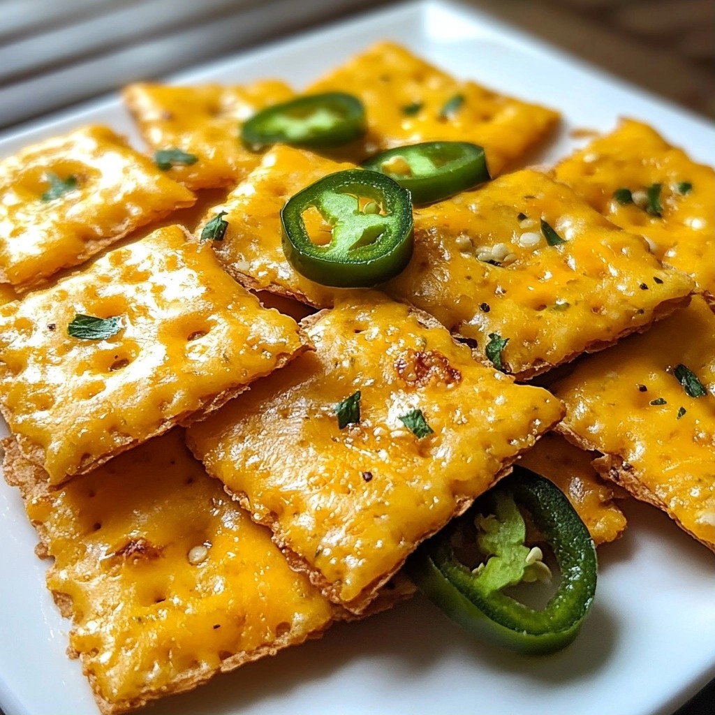 Spicy Keto Cheddar Jalapeño Crackers Recipe Today