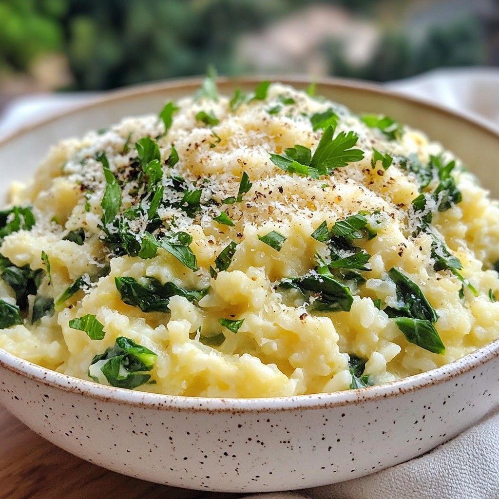 Creamy Keto Cauliflower Rice Risotto Delight