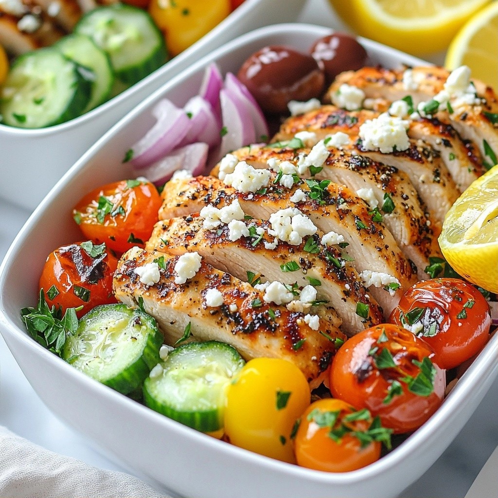 Easy Keto Greek Chicken Meal Prep Bowls Made Simple