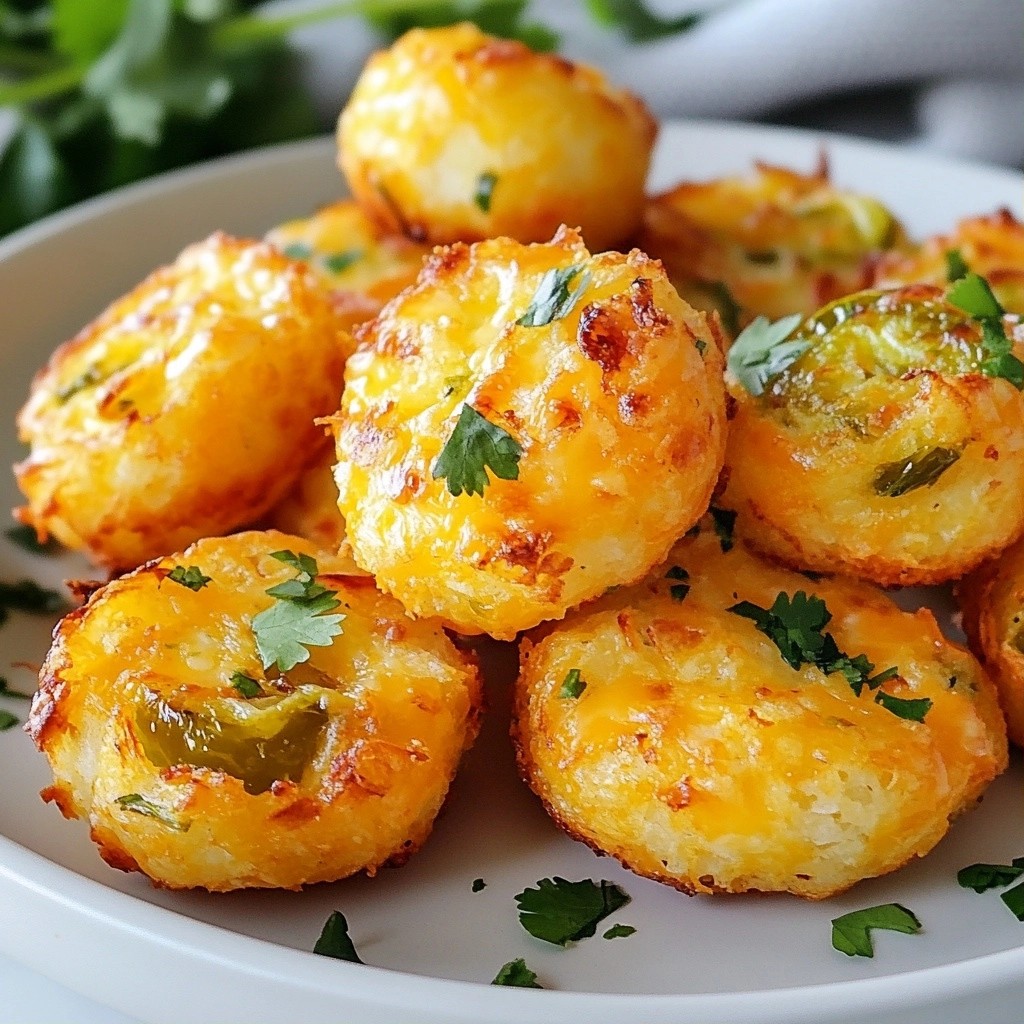 Crunchy Low-Carb Cheddar Jalapeño Bites Recipe
