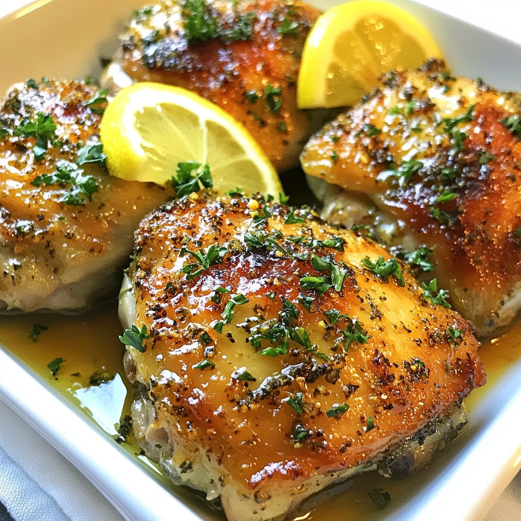 Herb-Crusted Keto Lemon Chicken Thighs Flavorful Meal