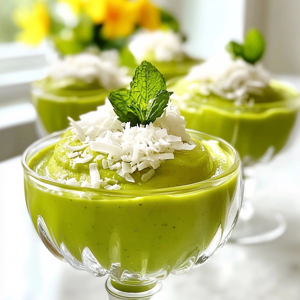 Creamy Keto Matcha Green Tea Mousse Delight